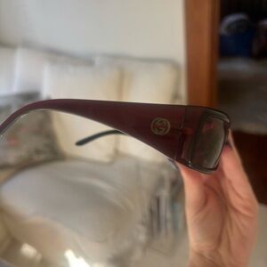Gucci Black and Red Sunglasses with Case
